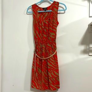 Patterned Mini Dress